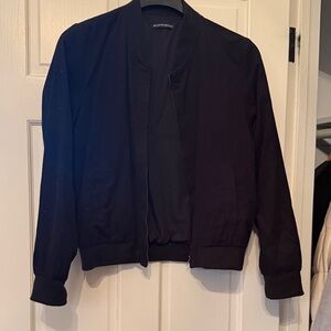Brandy Melville Classic Black Bomber Jacket